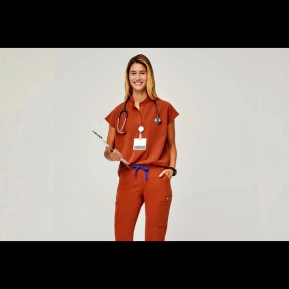 NWT Figs auburn scrub SET - Picture 1 of 11